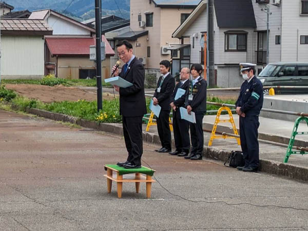 「地域安全見守り隊」結成式